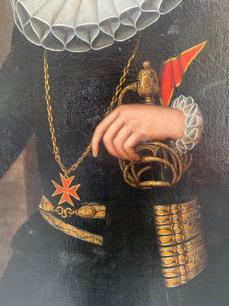 Vers 1620. Grand-duc Cosme II Médicis, Chevalier De l'Ordre De Santo Stefano. -photo-4