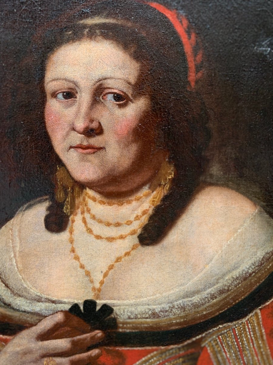 Portrait Of A Noblewoman. Attributed To Carlo Ceresa. About 1640.-photo-4