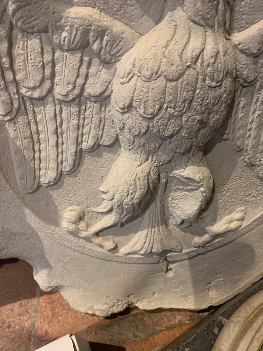 Armoiries de famille Este Avec Un Aigle Couronné. XVIIIe-photo-1