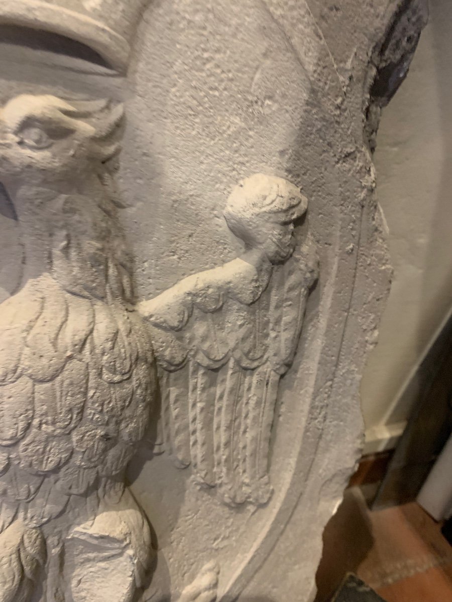 Armoiries de famille Este Avec Un Aigle Couronné. XVIIIe-photo-2
