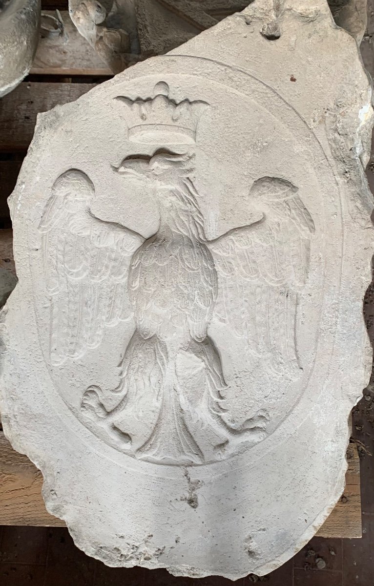 Armoiries de famille Este Avec Un Aigle Couronné. XVIIIe