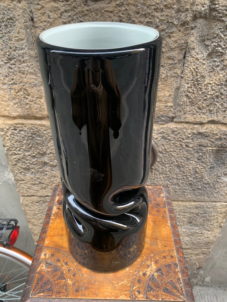Vase En Verre De Murano. Vers 1980.  Venise -photo-3