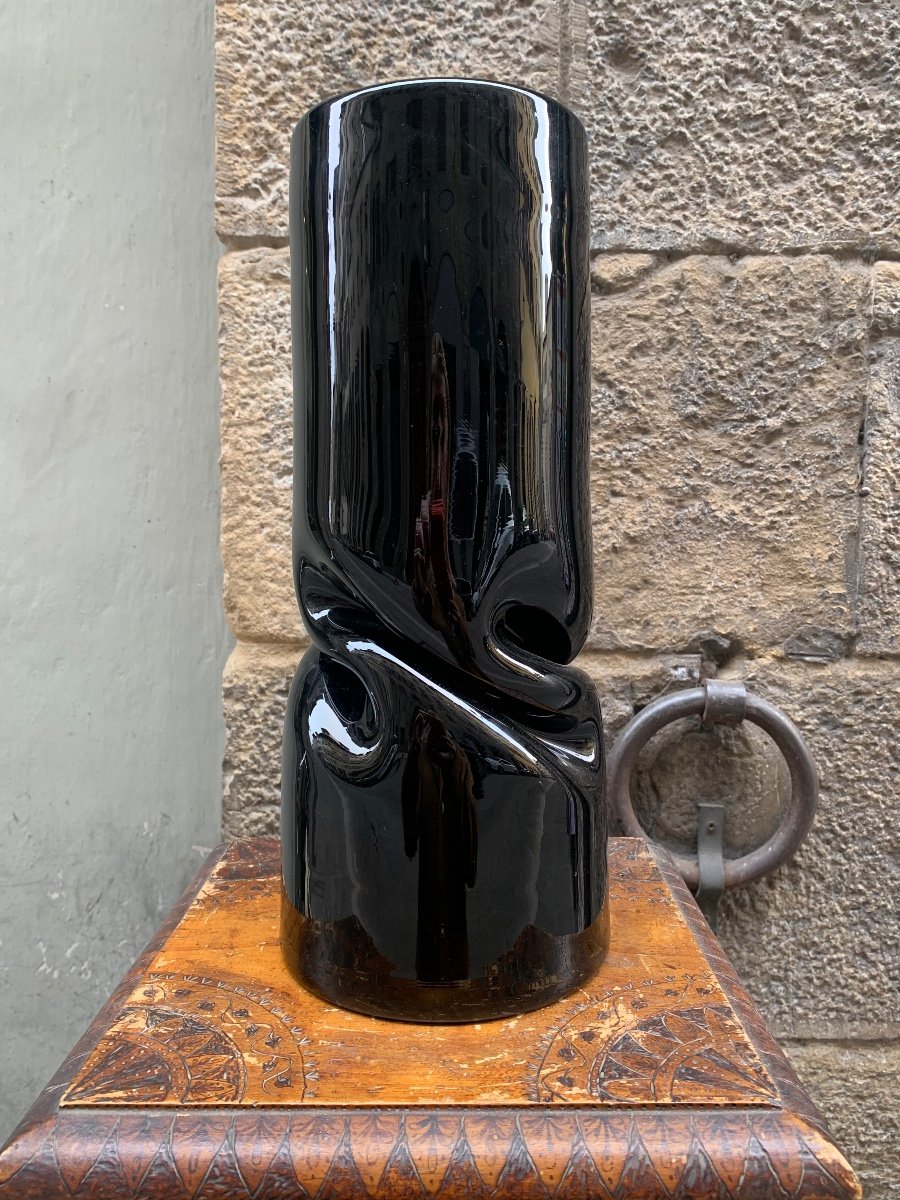 Vase En Verre De Murano. Vers 1980.  Venise -photo-5
