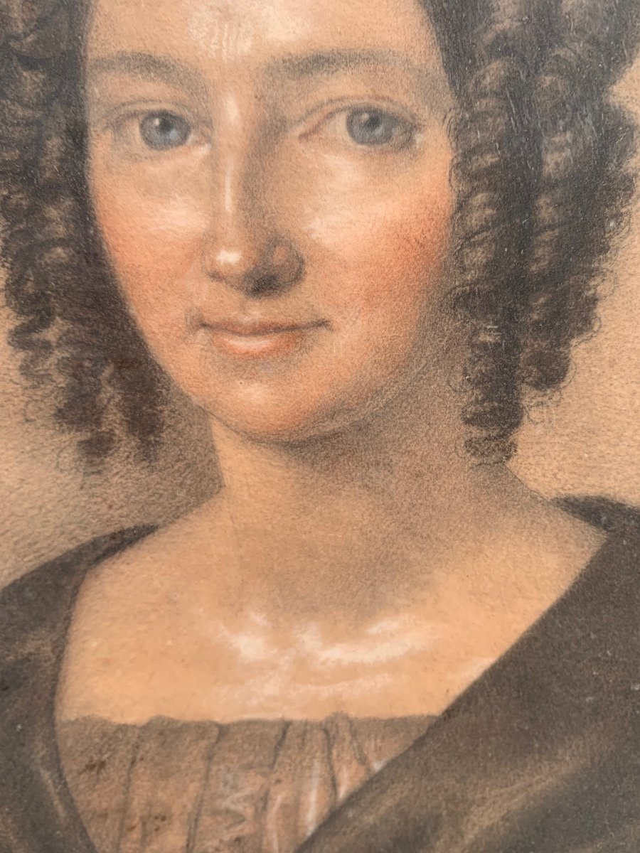Portrait Of Countess Carolina Reuss Ebersdorf. Nineteenth Century. -photo-1