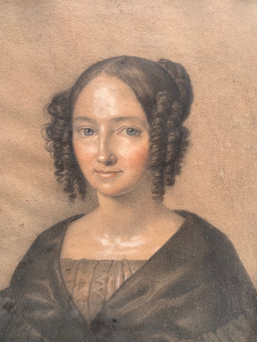Portrait Of Countess Carolina Reuss Ebersdorf. Nineteenth Century. 