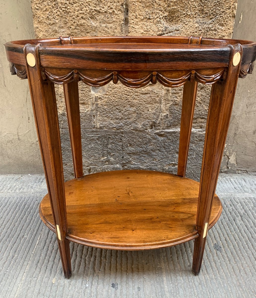 Oval Art Deco Coffee Table, Circa 1920-30