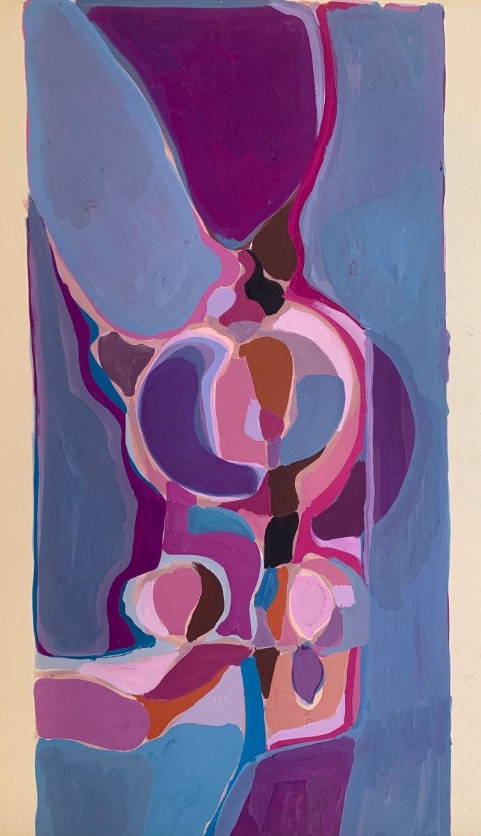 Abstract Geometric Composition With Hints Of The Female Body  Date: Circa 1970