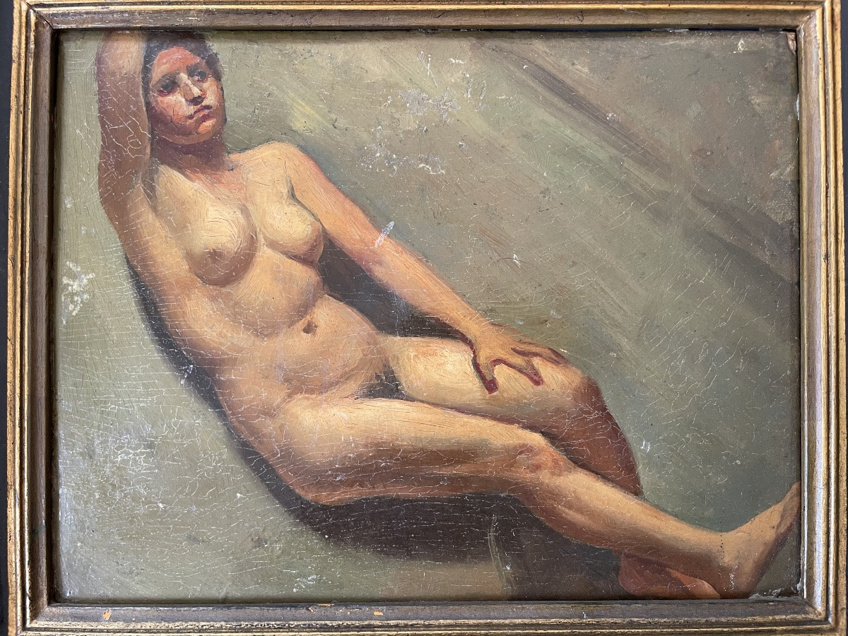 Female Nude, Rome At The Time Of The Return To Order. Ca 1930-photo-4