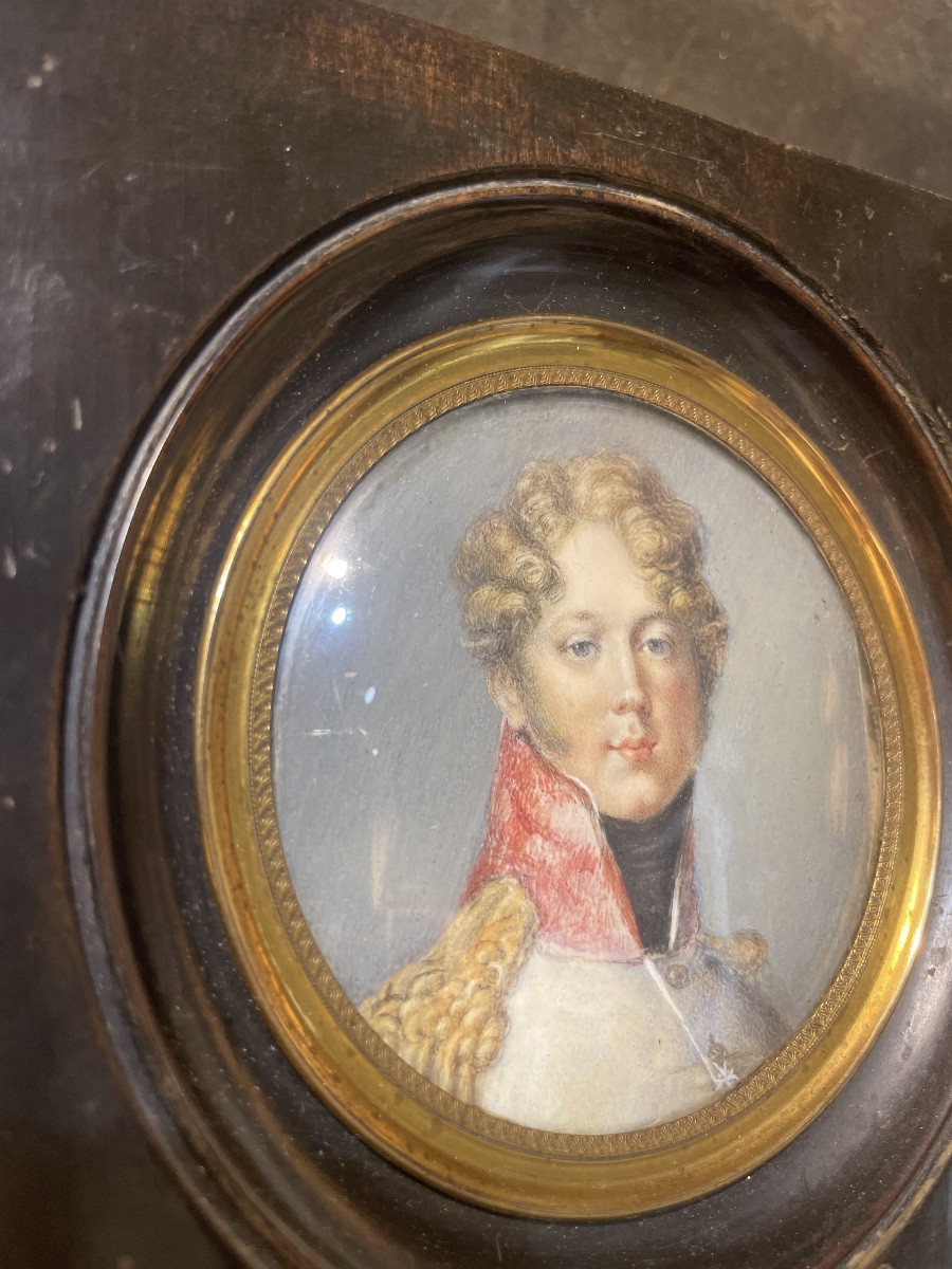 Miniature militaire – Jeune officier autrichien décoré de la croix de l’Ordre de Marie-Thérèse-photo-6