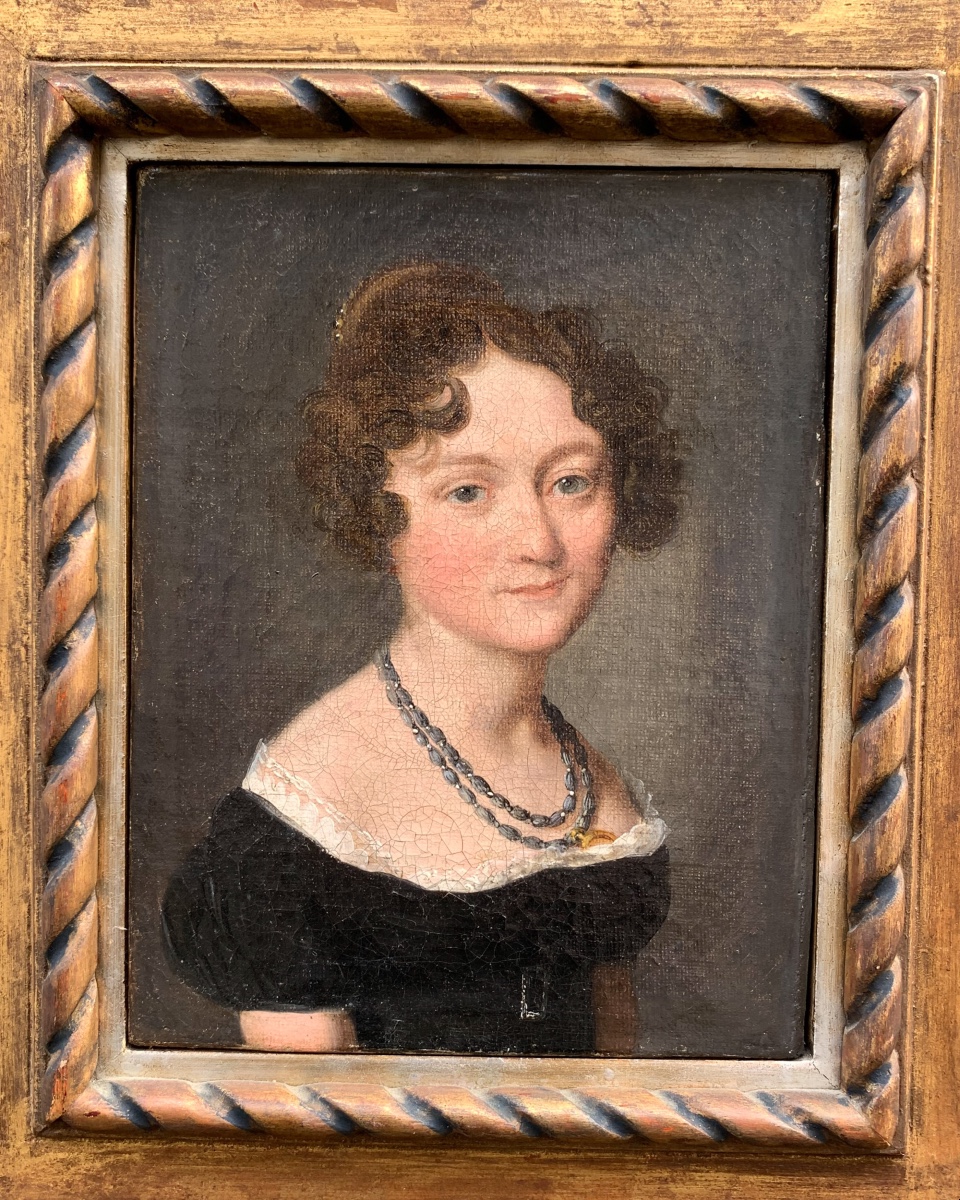 Louis-léopold Boilly (1761–1845) Portrait Of A Young Woman Oil On Canvas Date: Circa 1820 -photo-3