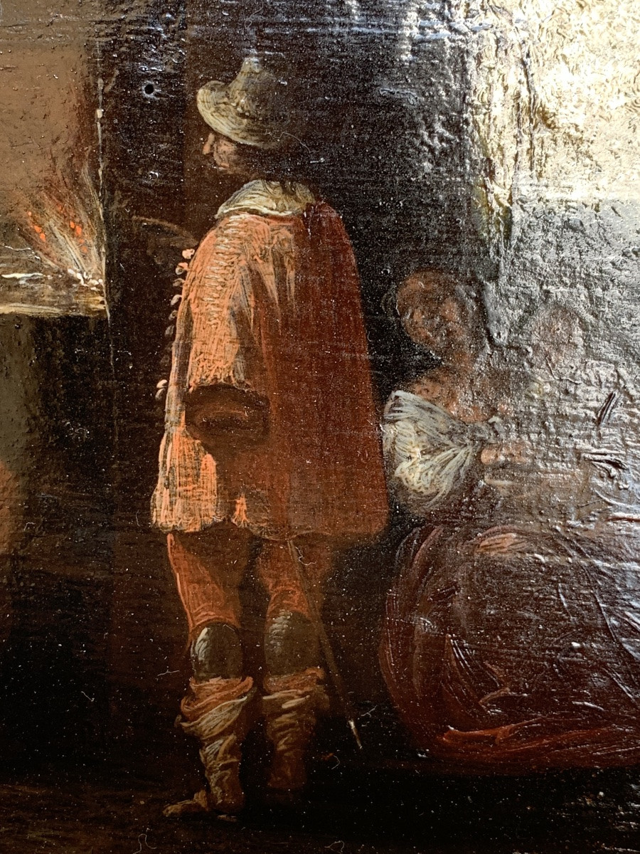 Gentleman With Sword In A Blacksmith’s Forge. Italy, First Half Of The 17th Century-photo-3