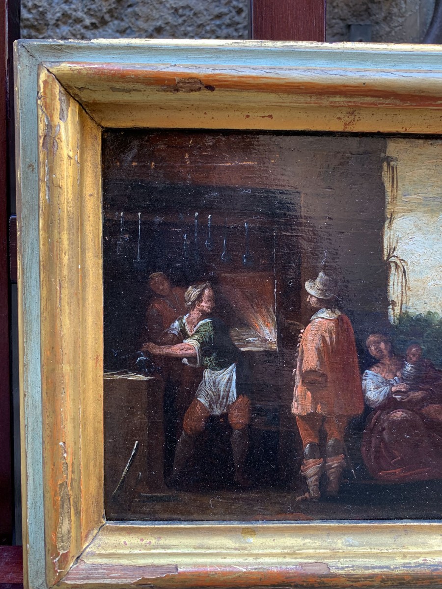 Gentleman With Sword In A Blacksmith’s Forge. Italy, First Half Of The 17th Century-photo-2