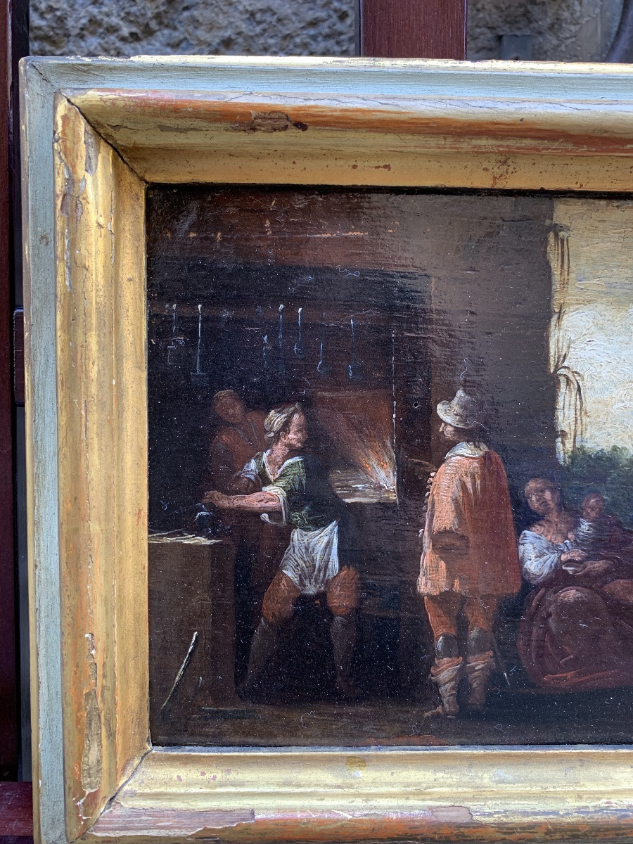 Gentleman With Sword In A Blacksmith’s Forge. Italy, First Half Of The 17th Century-photo-1