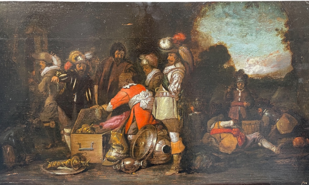 Brigands With The Spoils Dutch School, Circa 1670–1720