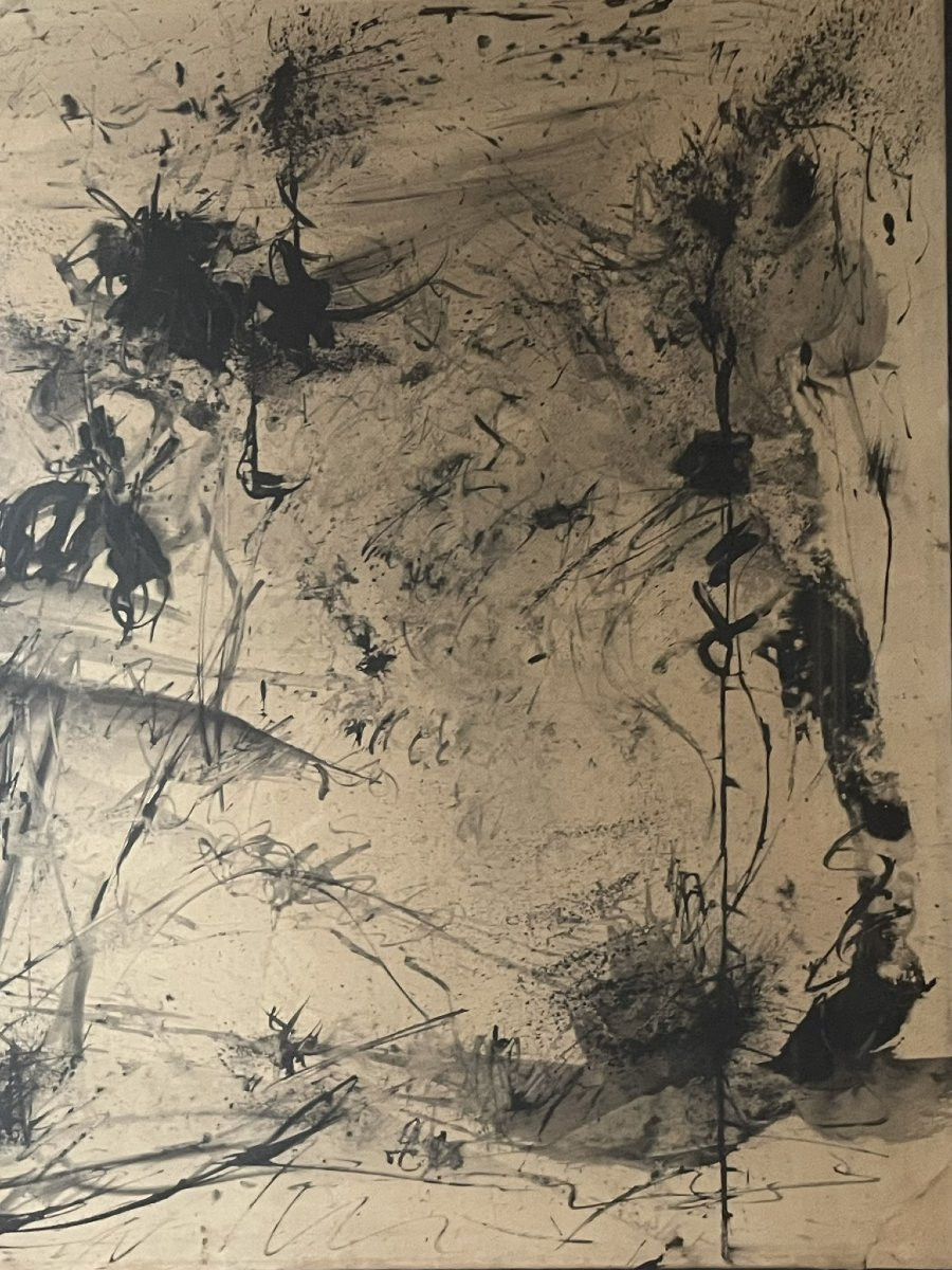 Albino Galvano (Turin, 1907 – 1990). Composition abstraite, datée 1960-photo-3