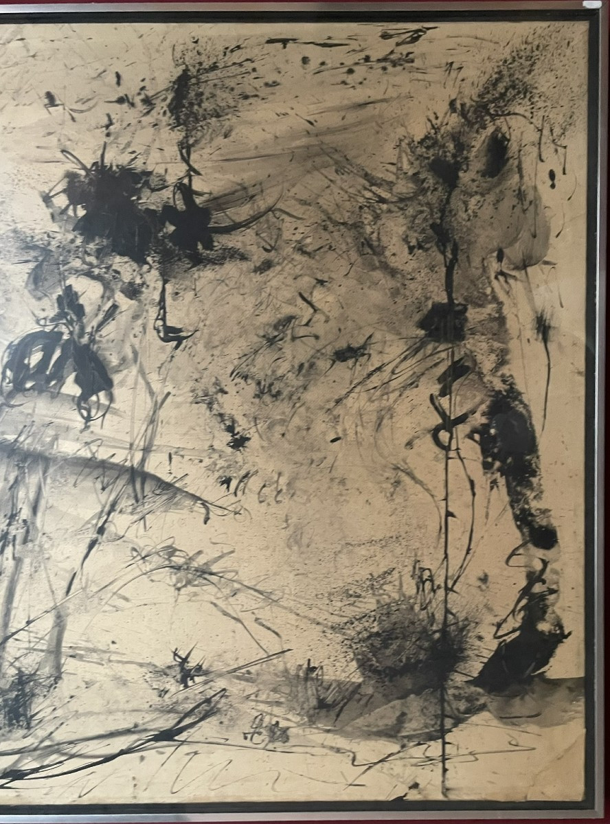 Albino Galvano (Turin, 1907 – 1990). Composition abstraite, datée 1960-photo-2