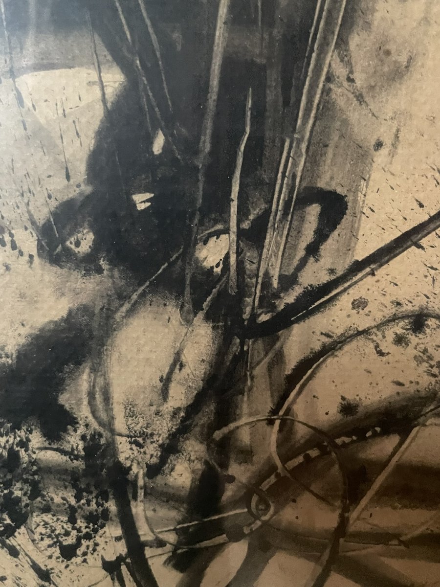 Albino Galvano (Turin, 1907 – 1990). Composition abstraite, datée 1960-photo-4