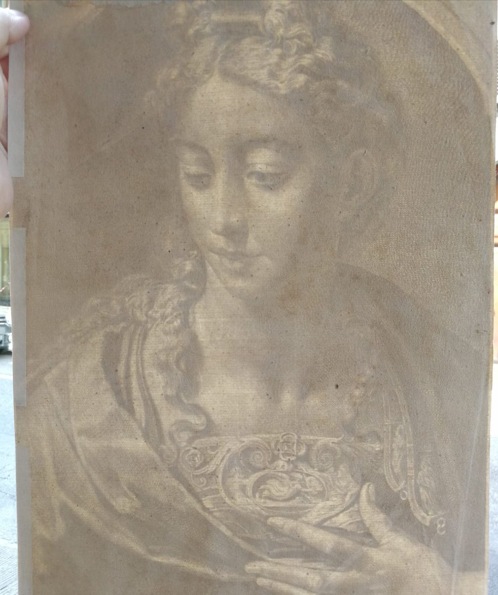 Minerve/Athéna d’après Parmigianino – Gravure de Cornelis Visscher, Cabinet Reynst, XVII–XVIIIe-photo-4