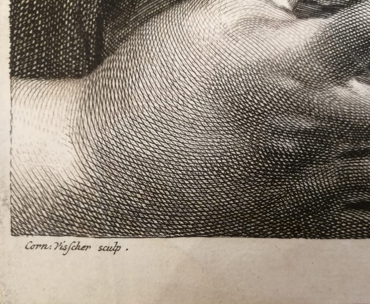 Minerve/Athéna d’après Parmigianino – Gravure de Cornelis Visscher, Cabinet Reynst, XVII–XVIIIe-photo-2
