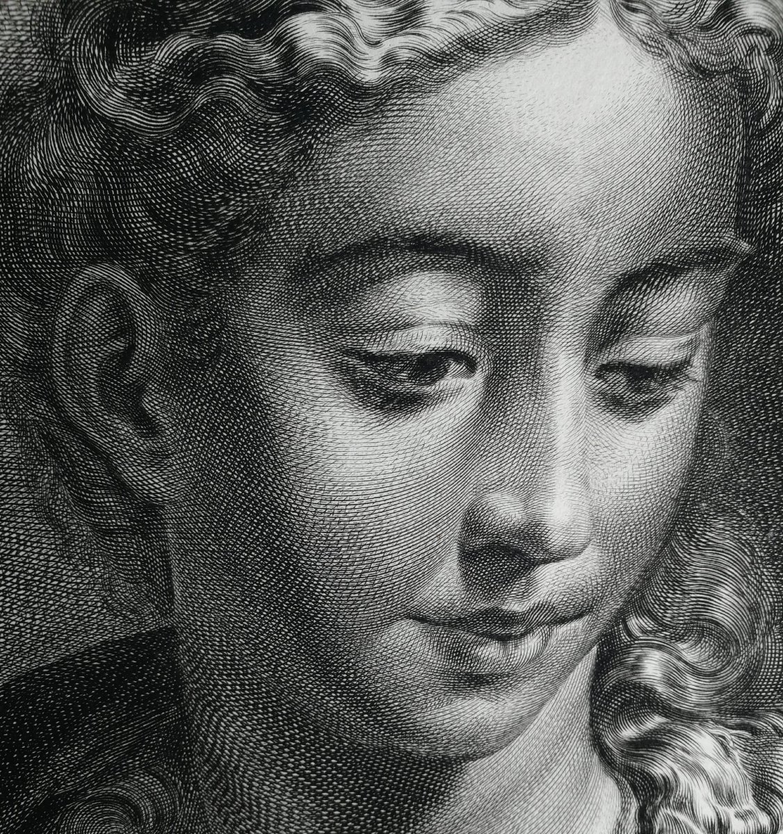Minerve/Athéna d’après Parmigianino – Gravure de Cornelis Visscher, Cabinet Reynst, XVII–XVIIIe-photo-7