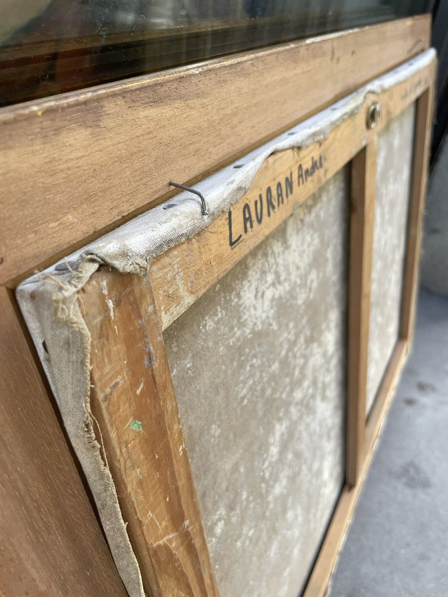 André Lauran 1966, Huîtres et oignons, mouvement Sanz-isme lyonnais, nouvelle figuration.-photo-2