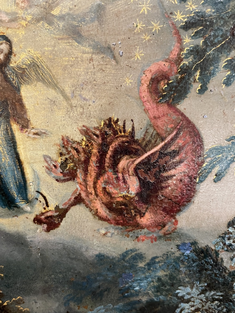 Saint John On Patmos, Apocalyptic Vision, Follower Of Maarten De Vos, Ca. 1620-photo-3