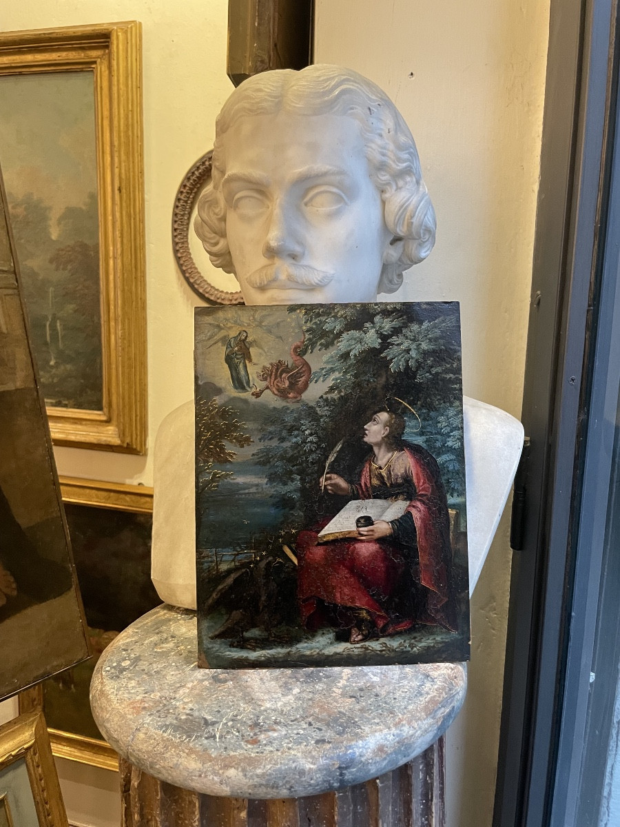 Saint John On Patmos, Apocalyptic Vision, Follower Of Maarten De Vos, Ca. 1620-photo-8