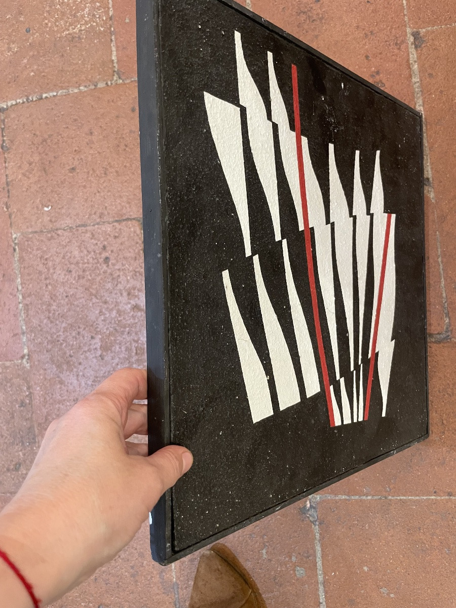 Optical Abstraction By Enrico Sirello, 1974 – Italian Arte Programmata Movement-photo-2