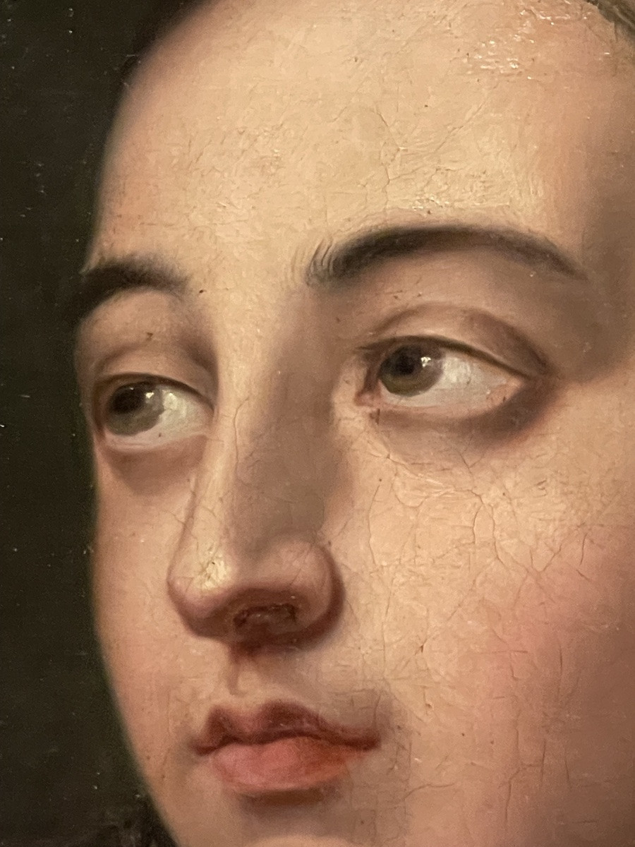 Étude de tête d’un jeune homme, France vers 1820–1840, milieu académique romantique -photo-2