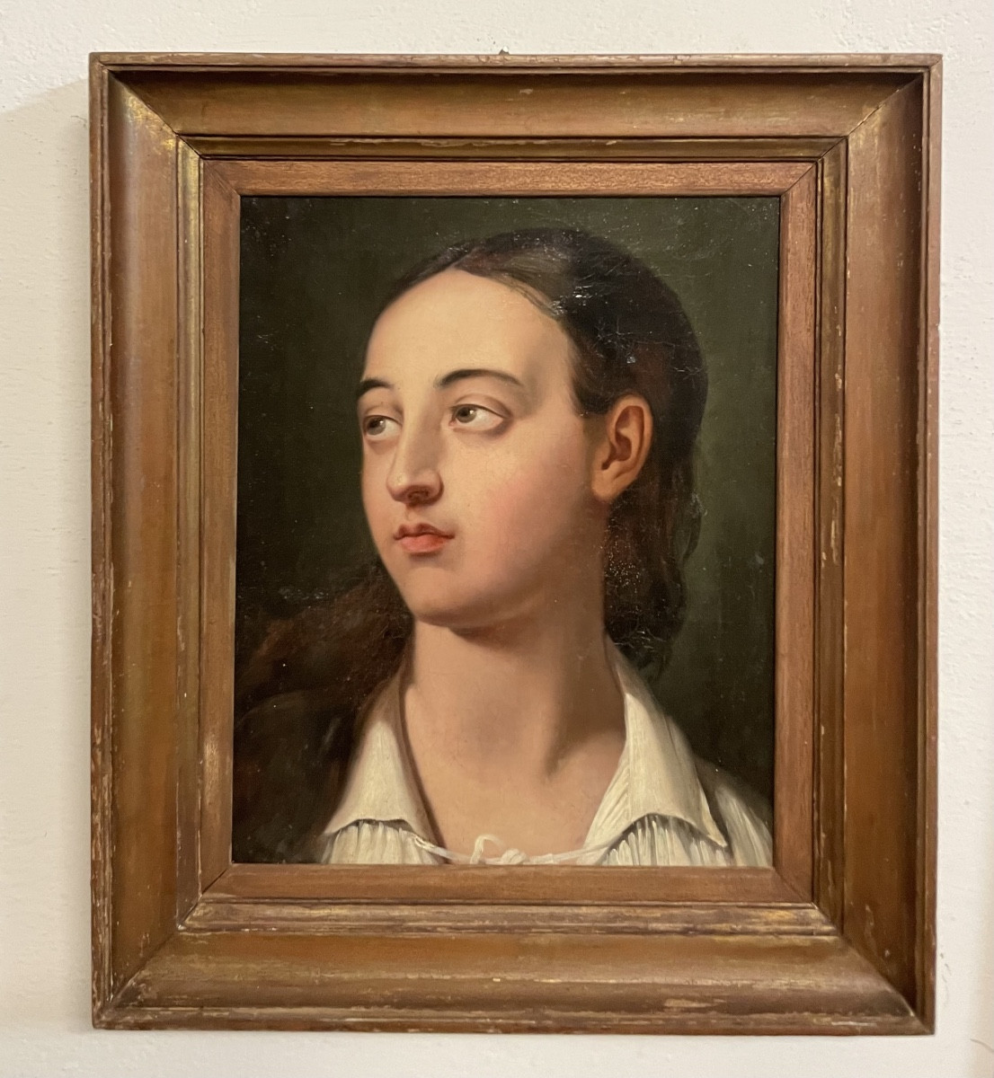 Étude de tête d’un jeune homme, France vers 1820–1840, milieu académique romantique 