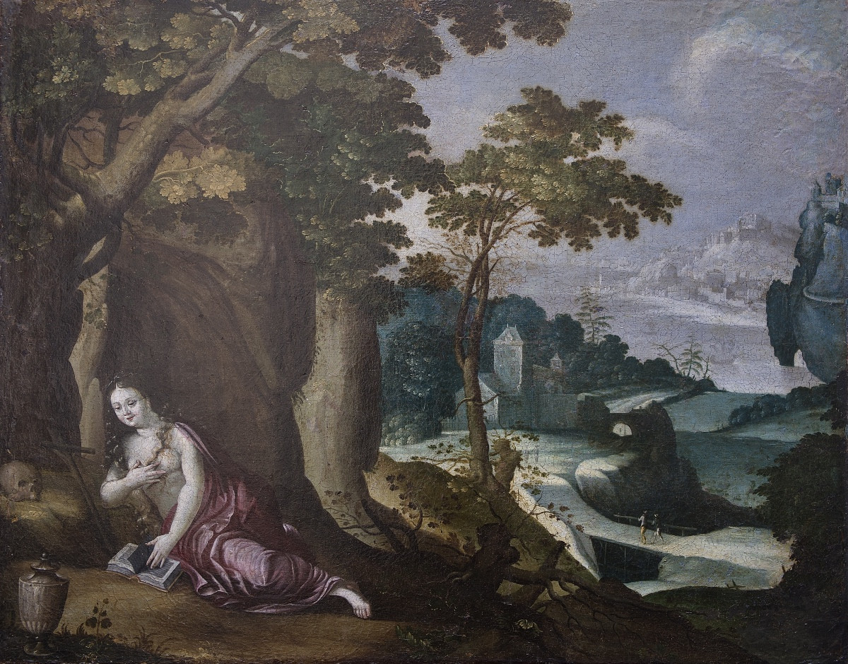 Flemish School, Wooded Landscape With Castle And Hilltop Town By The River, Early 17th Century 