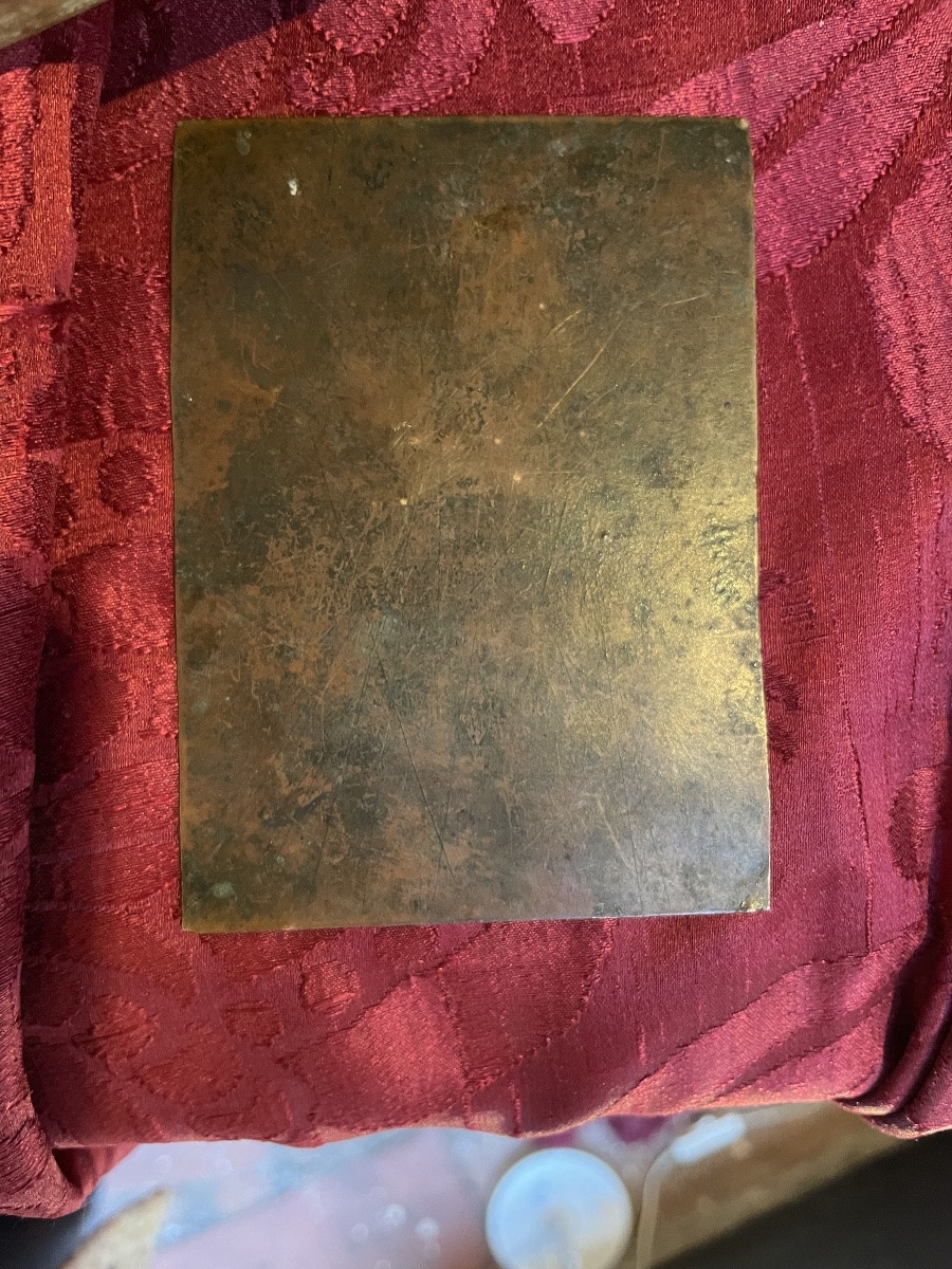 Salvator Mundi, huile sur cuivre. École nord-italienne. Fin XVIe – début XVIIe siècle. 9 x 7 cm-photo-3