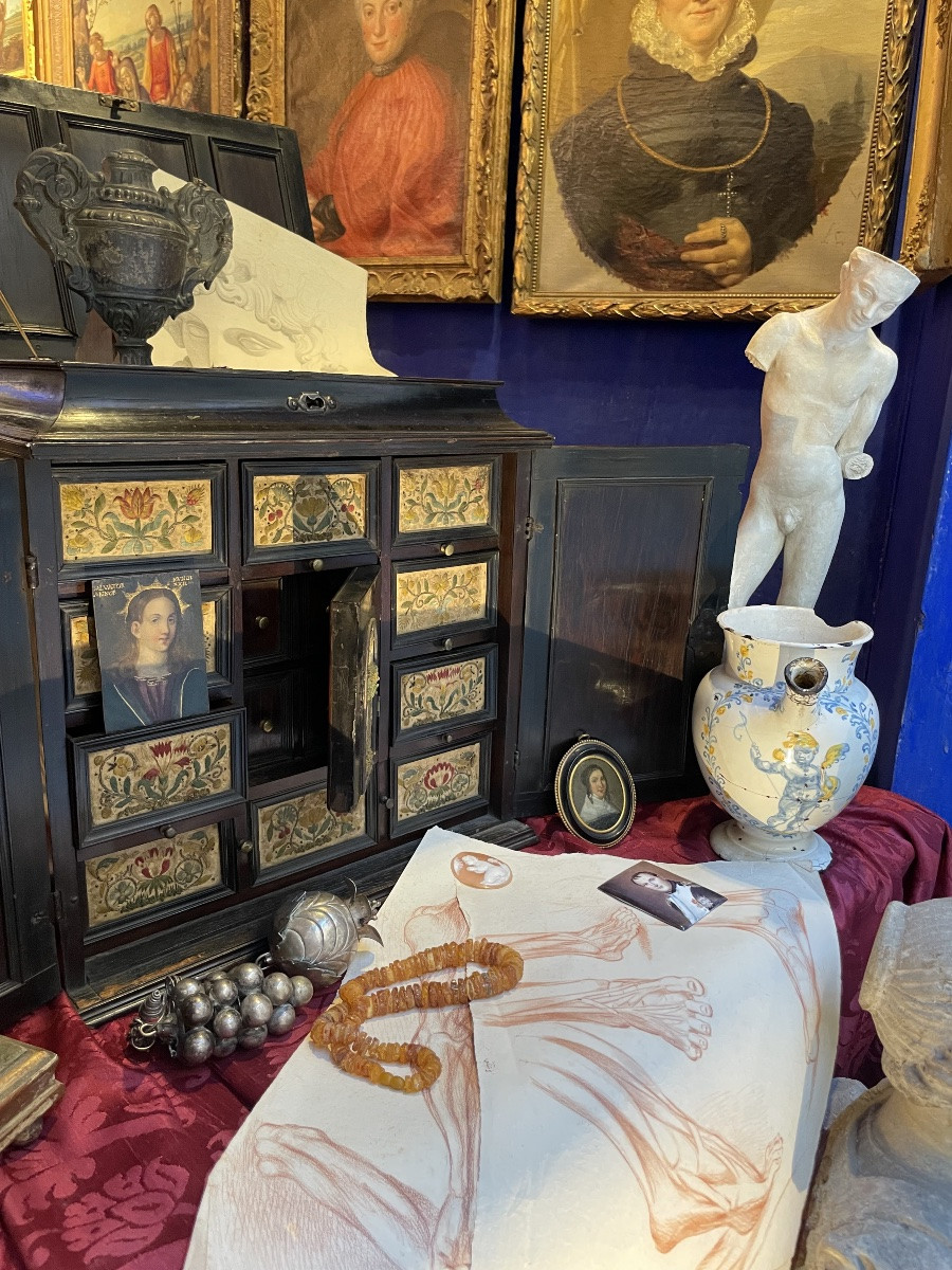 Salvator Mundi, huile sur cuivre. École nord-italienne. Fin XVIe – début XVIIe siècle. 9 x 7 cm-photo-3