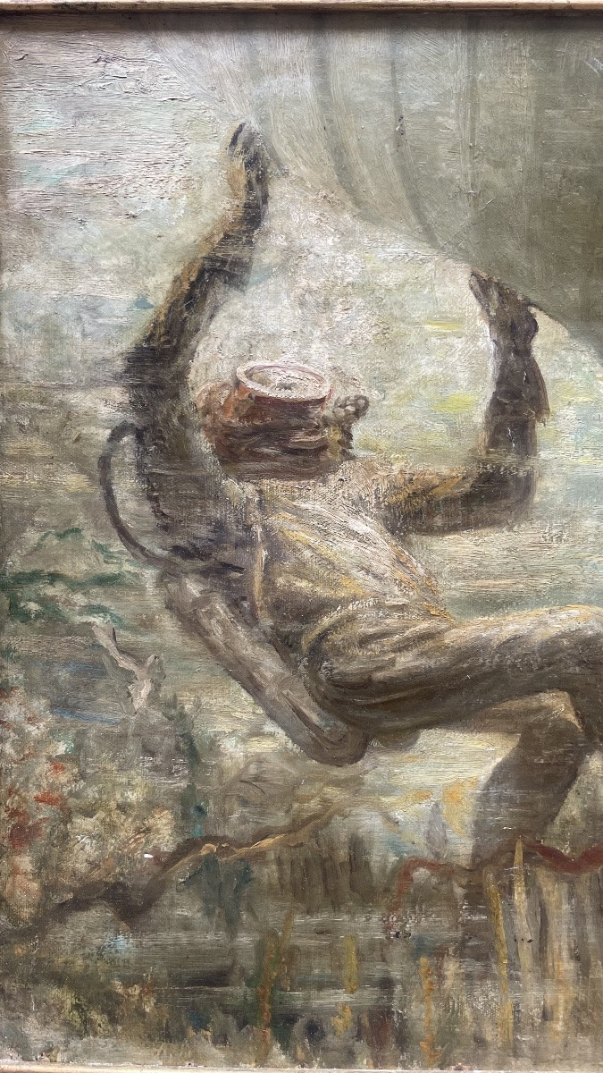 Plongeur avec mérou sous la coque – milieu du XXe siècle-photo-2