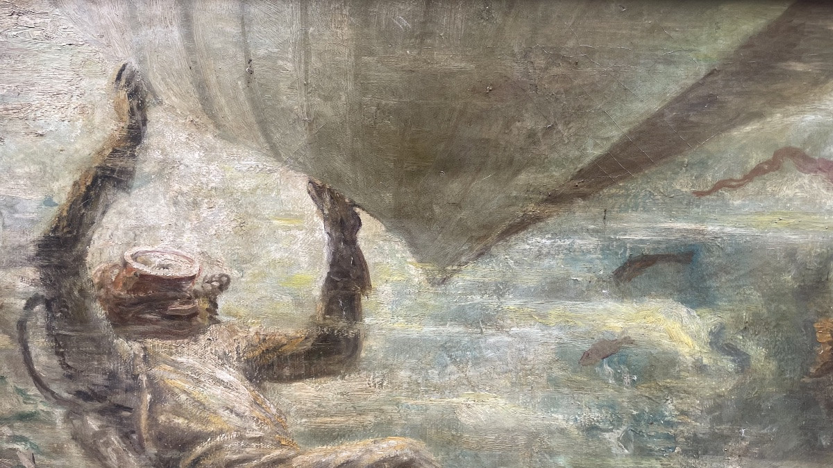 Plongeur avec mérou sous la coque – milieu du XXe siècle-photo-4