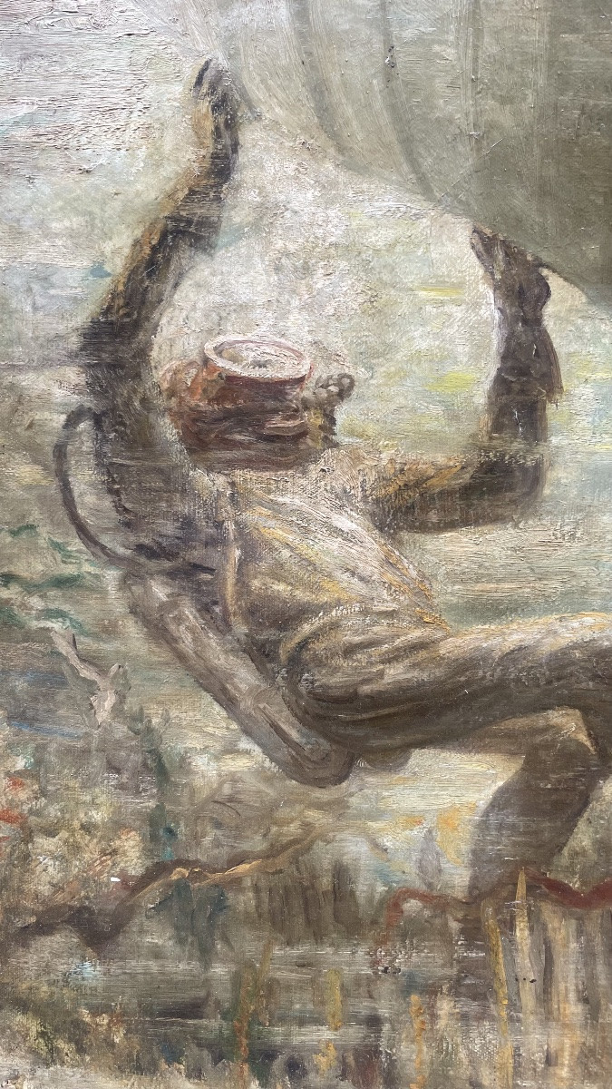 Plongeur avec mérou sous la coque – milieu du XXe siècle-photo-7