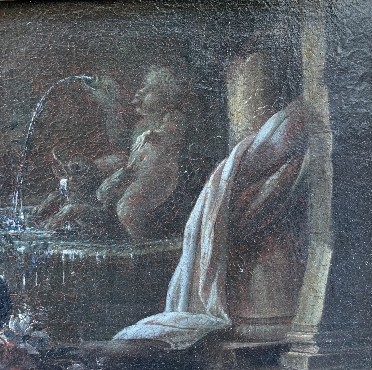 Gaspare Lopez, Attrib. Still Life With Fountain, Obelisk And Cascade Of Flowers, Naples, 1720 -photo-4