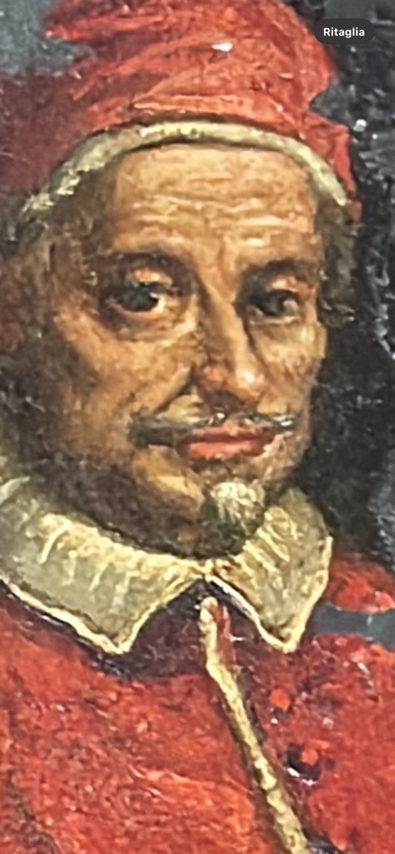 Portrait sur ardoise du pape Innocent XI (Benedetto Odescalchi), XVIIe siècle -photo-6