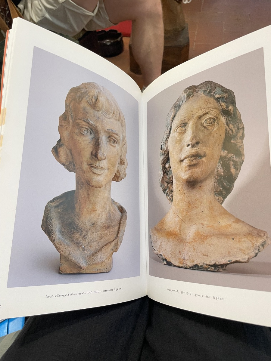 Giorgio Rossi (1892–1963) Portrait féminin (épouse de Gianni Vagnetti), années 1930 Terre cuite-photo-3