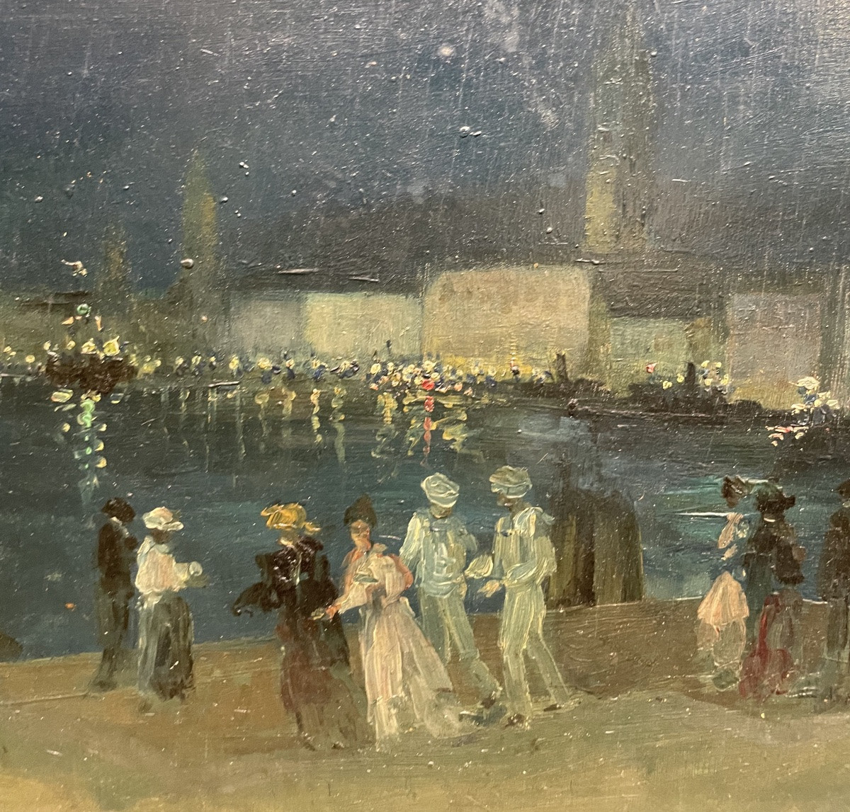 Nocturne, Impression. Venice, Dated 1924 – Gino Albieri (1881–1949)  -photo-7