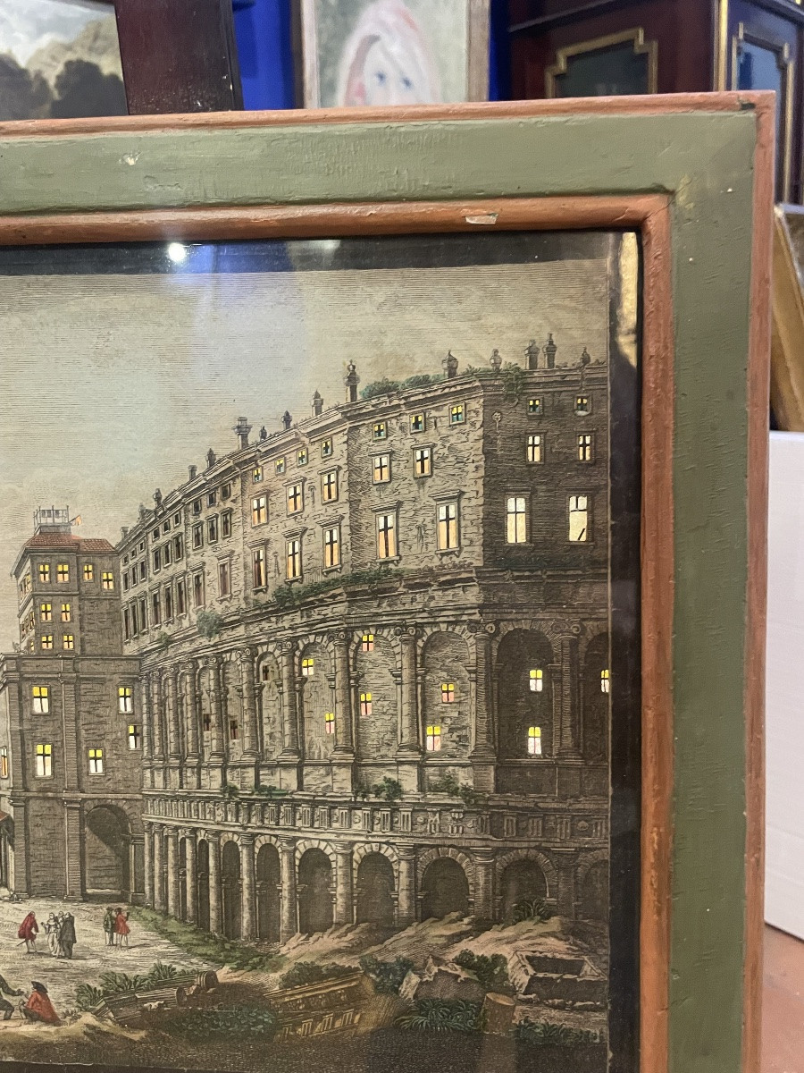 Vue d’optique effet jour/nuit – Rome, Théâtre de Marcellus . 1770 ca-photo-6