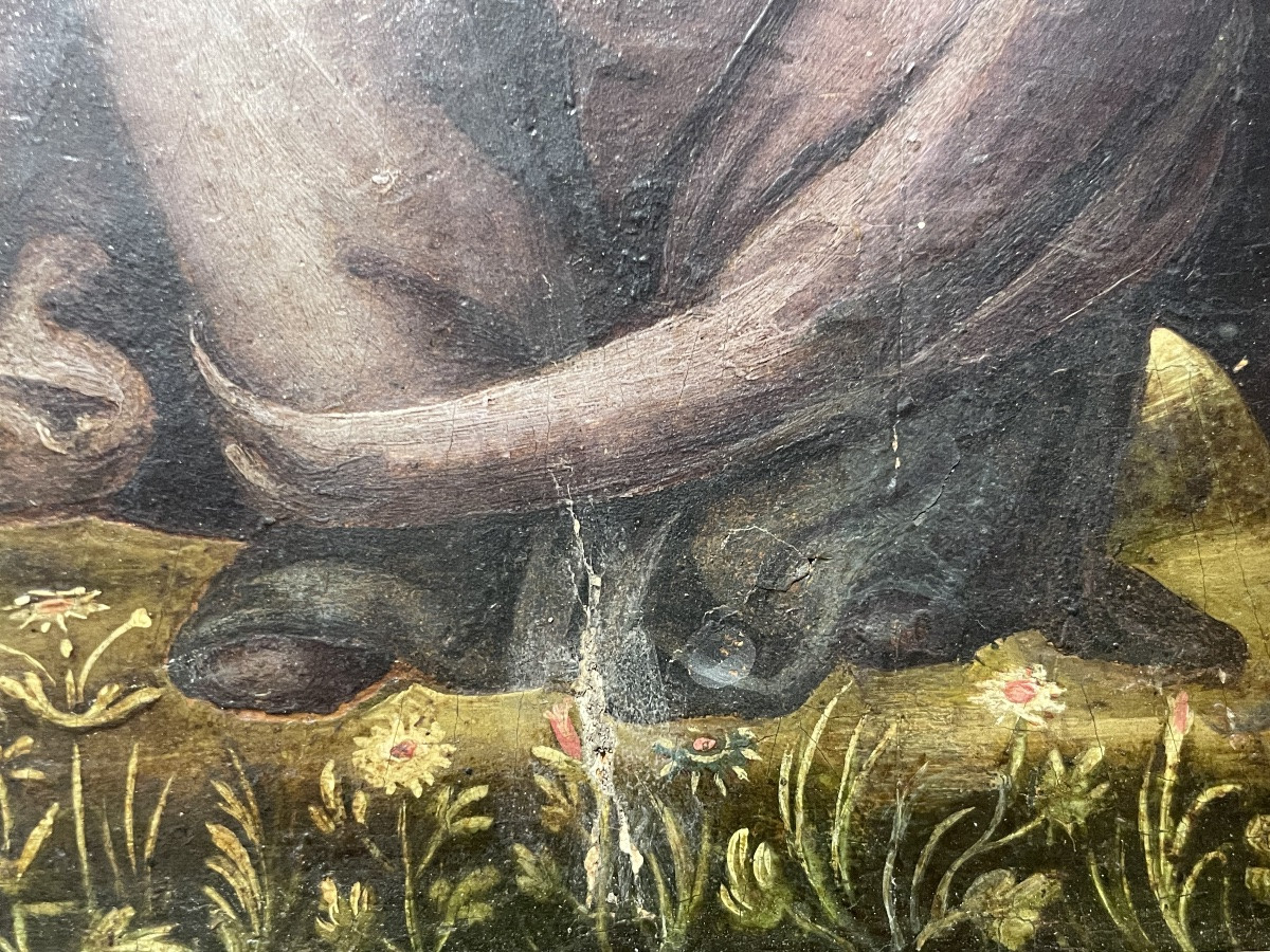 Lamentation Over The Dead Christ Italian School Early 16th Century. Tempera On Panel-photo-5