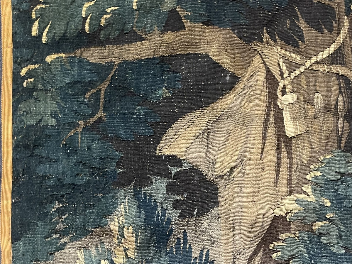 Tapisserie d’Aubusson représentant le Banquet de Cléopâtre et l’oreille de perle. Cm 240 x 200-photo-6