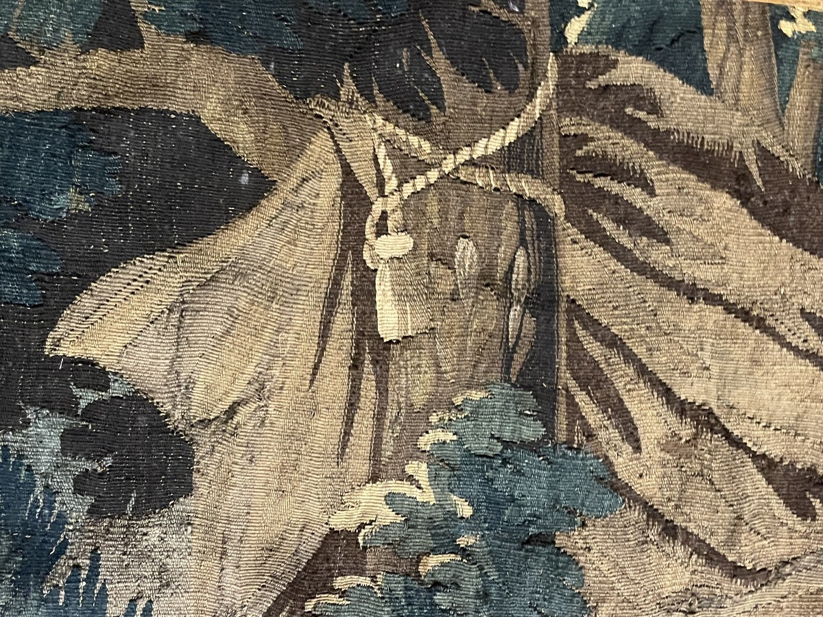 Tapisserie d’Aubusson représentant le Banquet de Cléopâtre et l’oreille de perle. Cm 240 x 200-photo-7