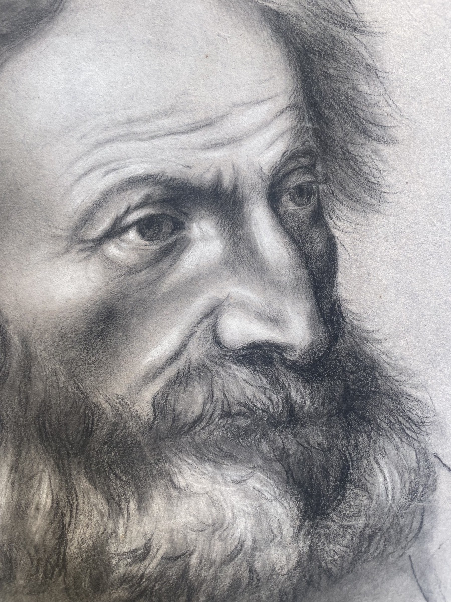 Drawing Of A Man From The Italian Risorgimento, Italian School, Mid-19th Century. Cm 59 X 44-photo-2