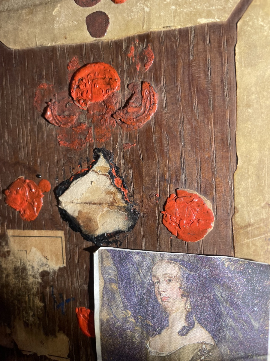 Portrait de l’école hollandaise, vers 1670, jeune dame dans le jardin devant une balustrade-photo-6