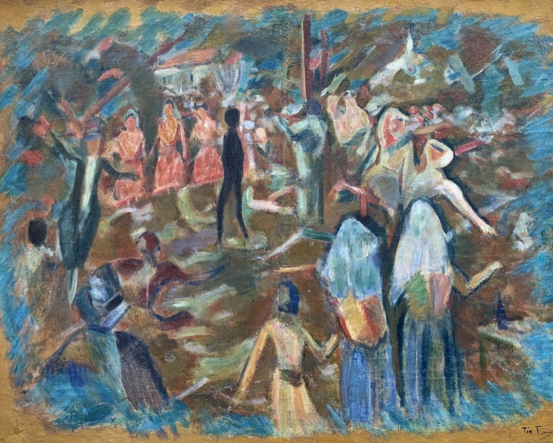 Tin Florias, Danza Di Corfù, Artista Greco Del XX Secolo Tra Grecia E Parigi  Danza Di Corfù  