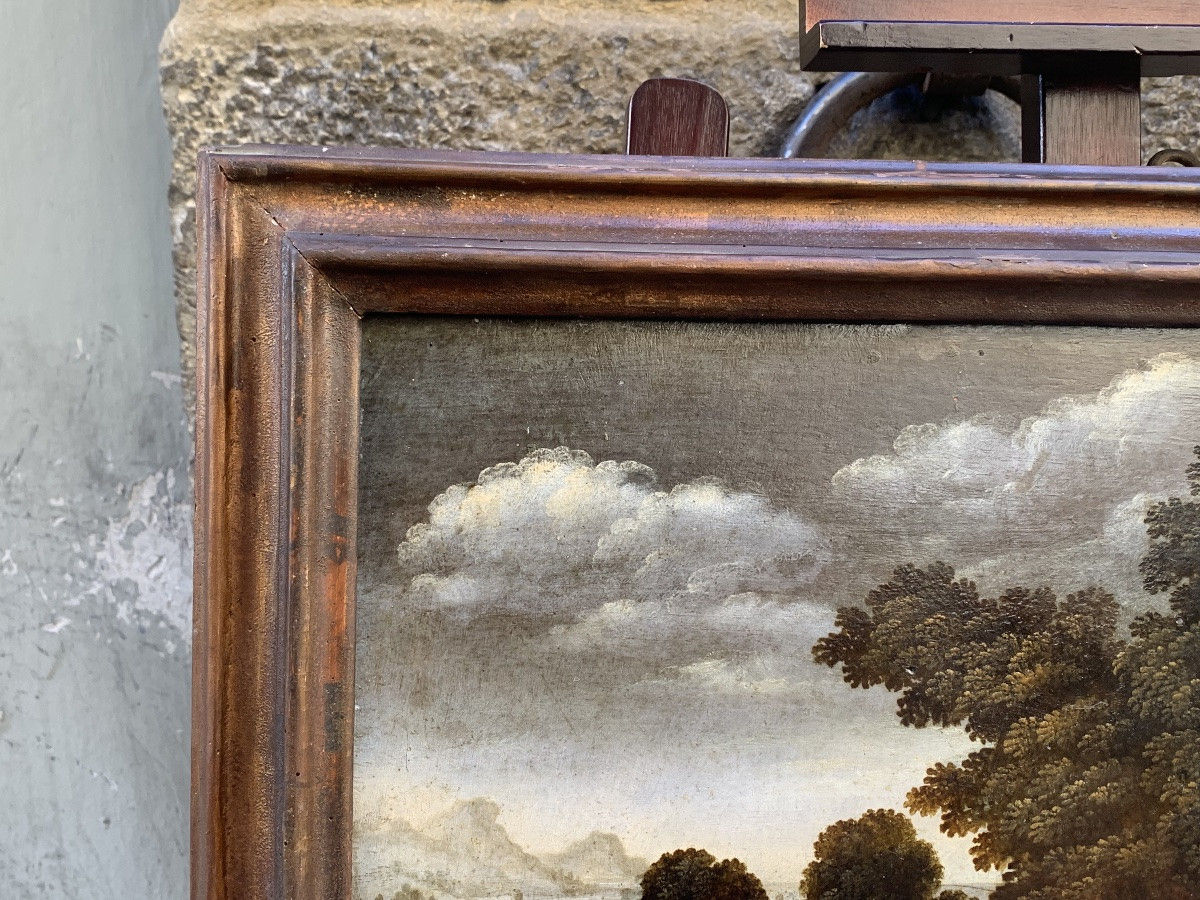 Fuite en Égypte, peintre nordique actif à Rome, début du XVIIe siècle-photo-5