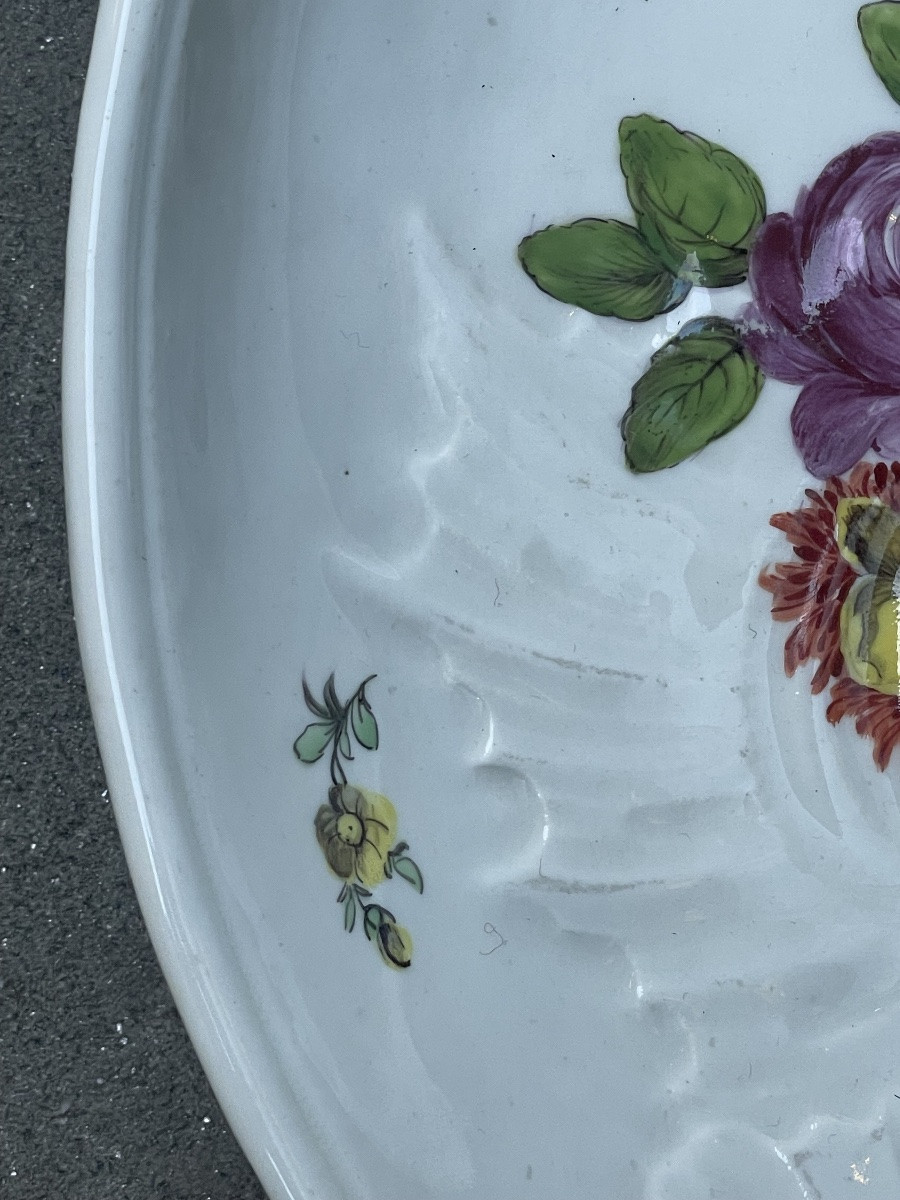 Shell-shaped Tray In Vienna Porcelain, Plastic Period 1749–1782, 18th Century-photo-6