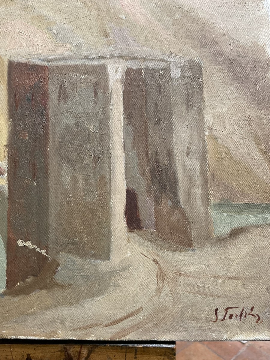 View Of Toledo, Spain – Bridge Over The Tagus (puente De San Martín), Circa 1935–1936-photo-2